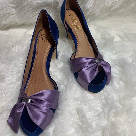 Anthro Miss Albright Satin Heels • size 8.5• NWOT - Picture 2 of 7